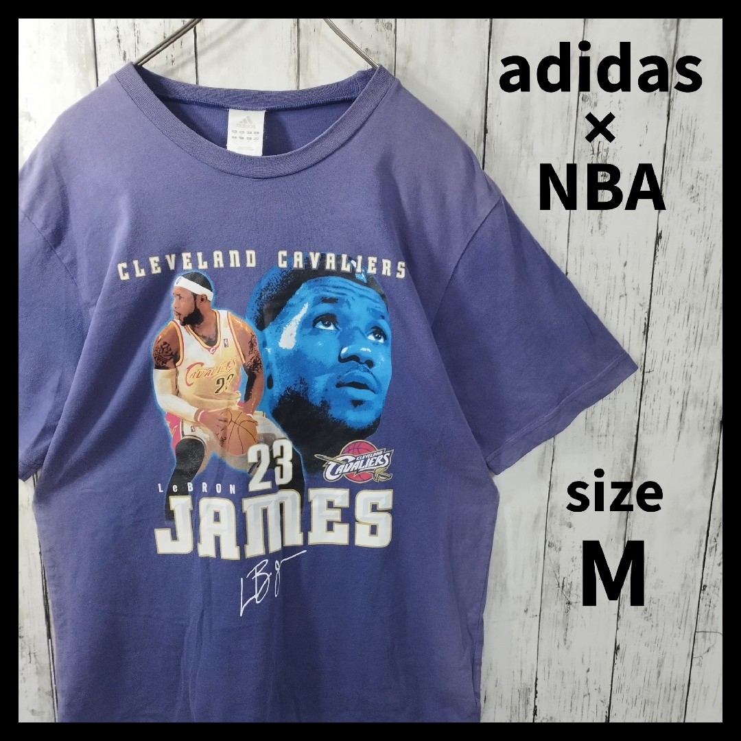【adidas × NBA】レブロン・ジェームズプリントTシャツ　半袖　バスケ | フリマアプリ ラクマ