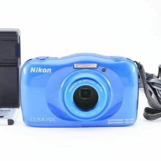 ニコン(Nikon)の✨希少✨Nikon COOLPIX W100 ブルー デジタルカメラ 防水(コンパクトデジタルカメラ)