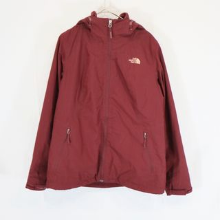 ザノースフェイス(THE NORTH FACE)のTHE NORTH FACE ノースフェイス ダウンジャケット 防寒  防風  アウトドア キャンプ ワインレッド (レディース L) 中古 古着 N5931(ダウンジャケット)