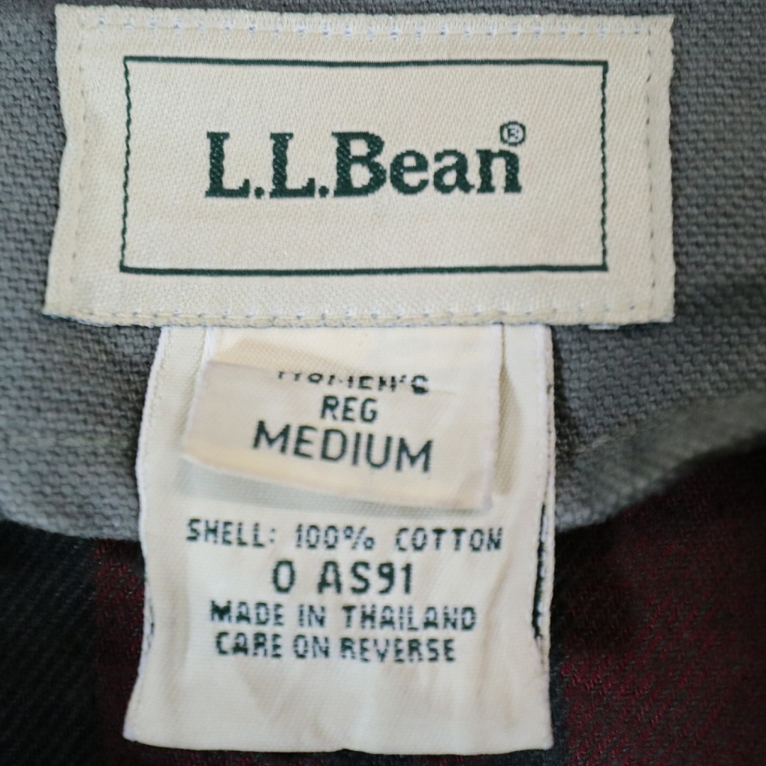 主な素材表地コットンL.L.Bean エルエルビーン ライナー付き ハンティングジャケット カバーオール 防寒 狩猟 カーキ (レディース M)   N5961