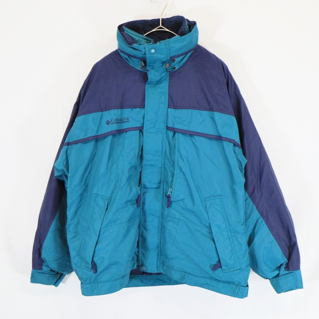 90年代 Columbia コロンビア ジャケット マウンテンパーカー 防寒  防風  アウトドア グリーン (メンズ L)   N5933
