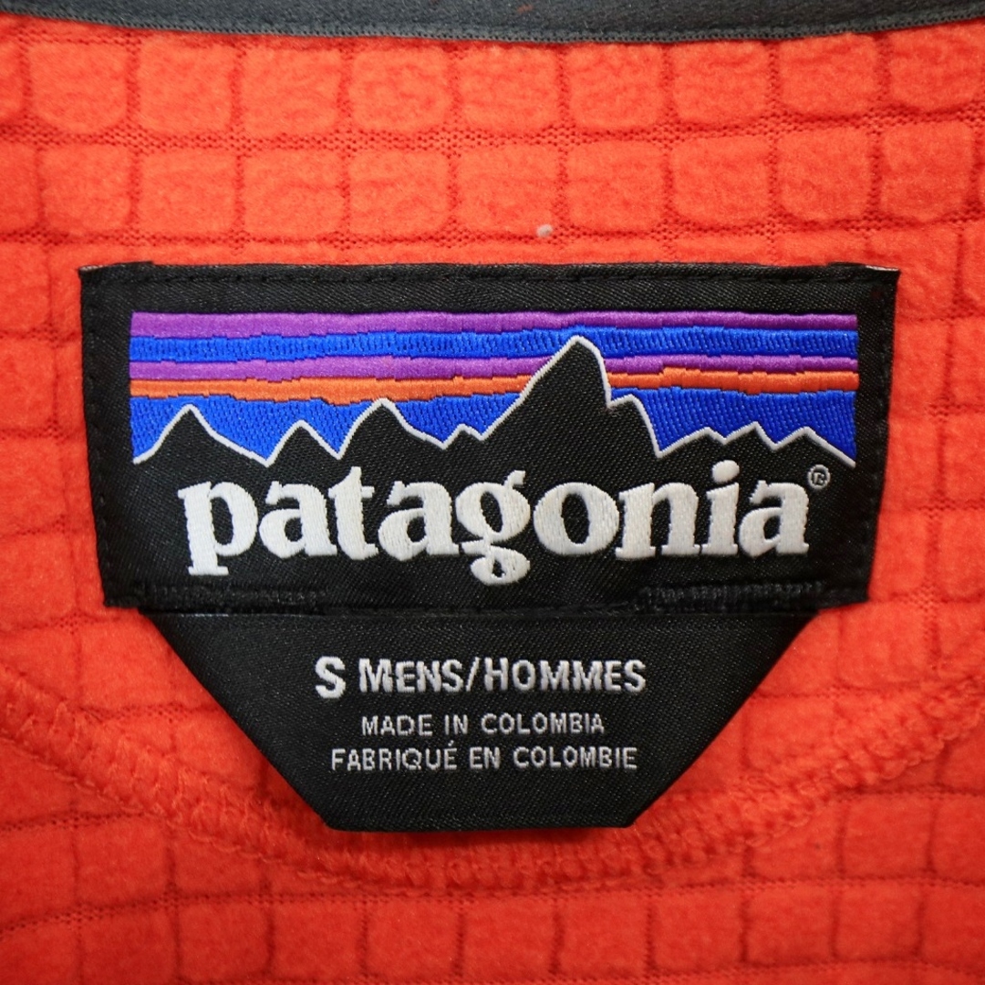 patagonia パタゴニア R1 POLARTEC ポーラテック フリースジャケット 防寒 アウトドア オレンジ (メンズ S) 古着 N5978 6