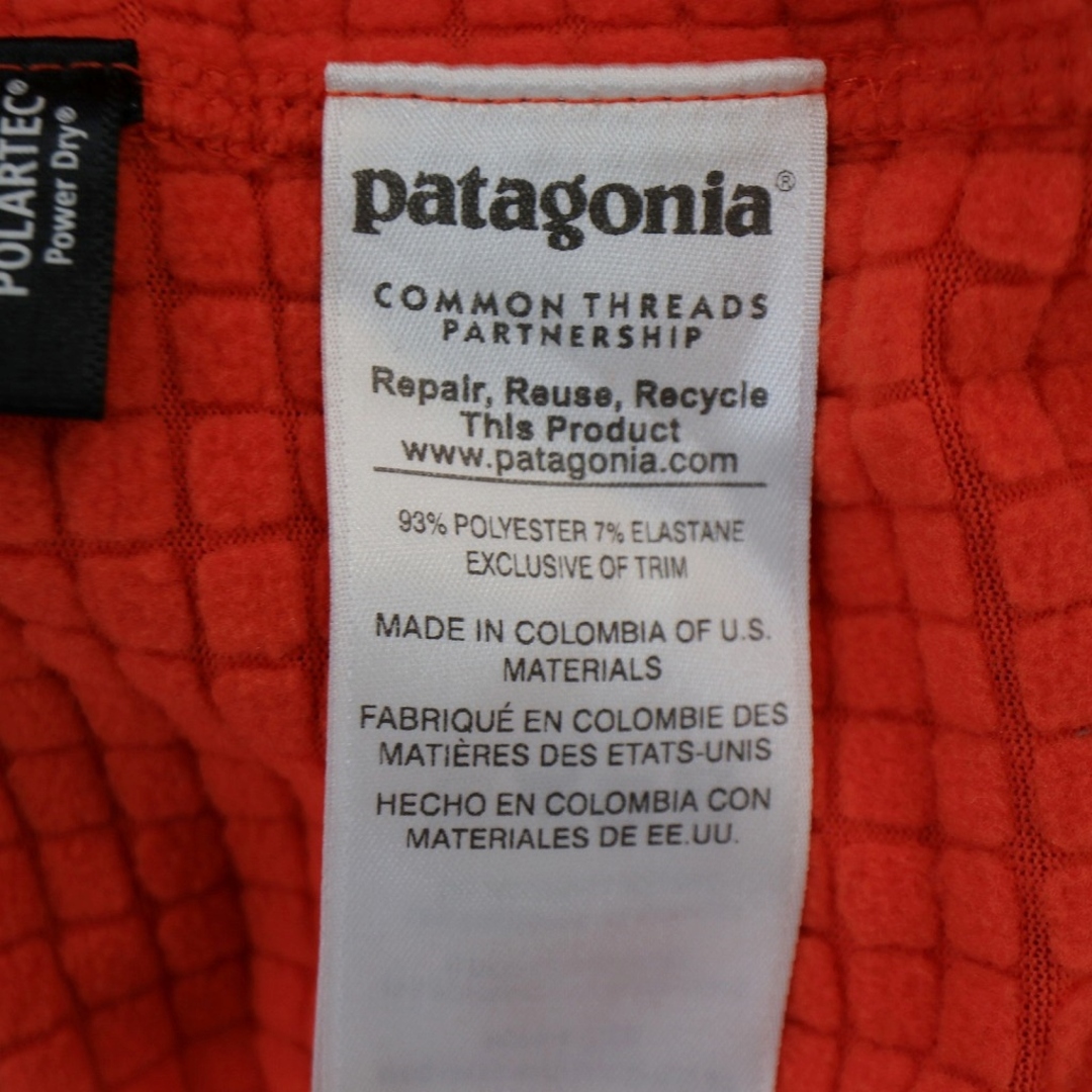 patagonia パタゴニア R1 POLARTEC ポーラテック フリースジャケット 防寒 アウトドア オレンジ (メンズ S) 古着 N5978 7