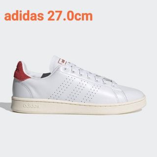 アディダス(adidas)の⭐新品27.0cm⭐アディダススニーカー　FY8808　ホワイト/レッド、ピンク(スニーカー)