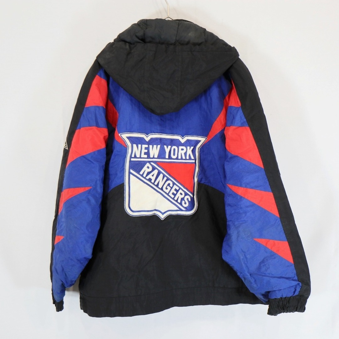 90s NHL レンジャーズ 中綿 ナイロンジャケット XL