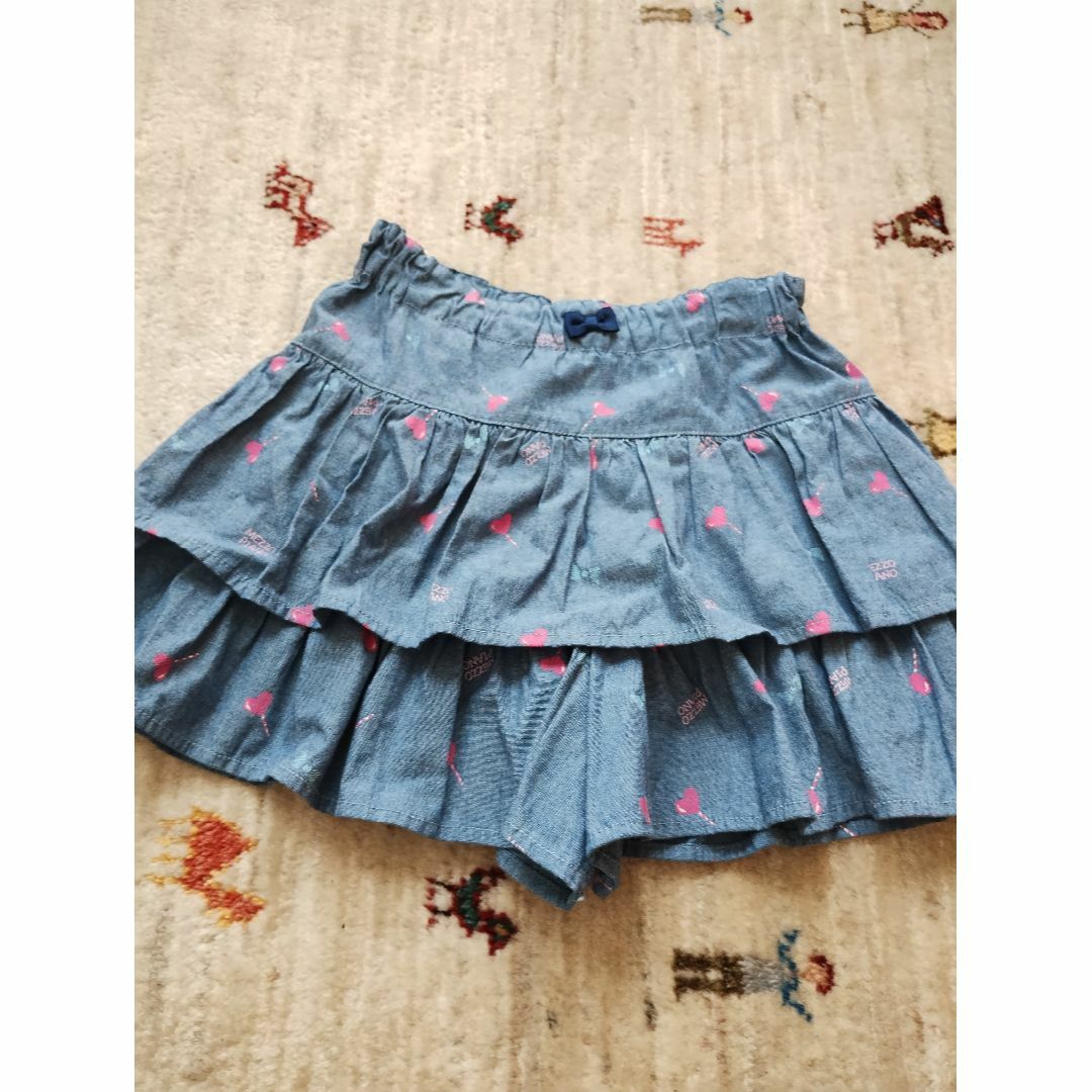 mezzo piano(メゾピアノ)のmezzo piano キュロットスカート　130cm キッズ/ベビー/マタニティのキッズ服女の子用(90cm~)(スカート)の商品写真