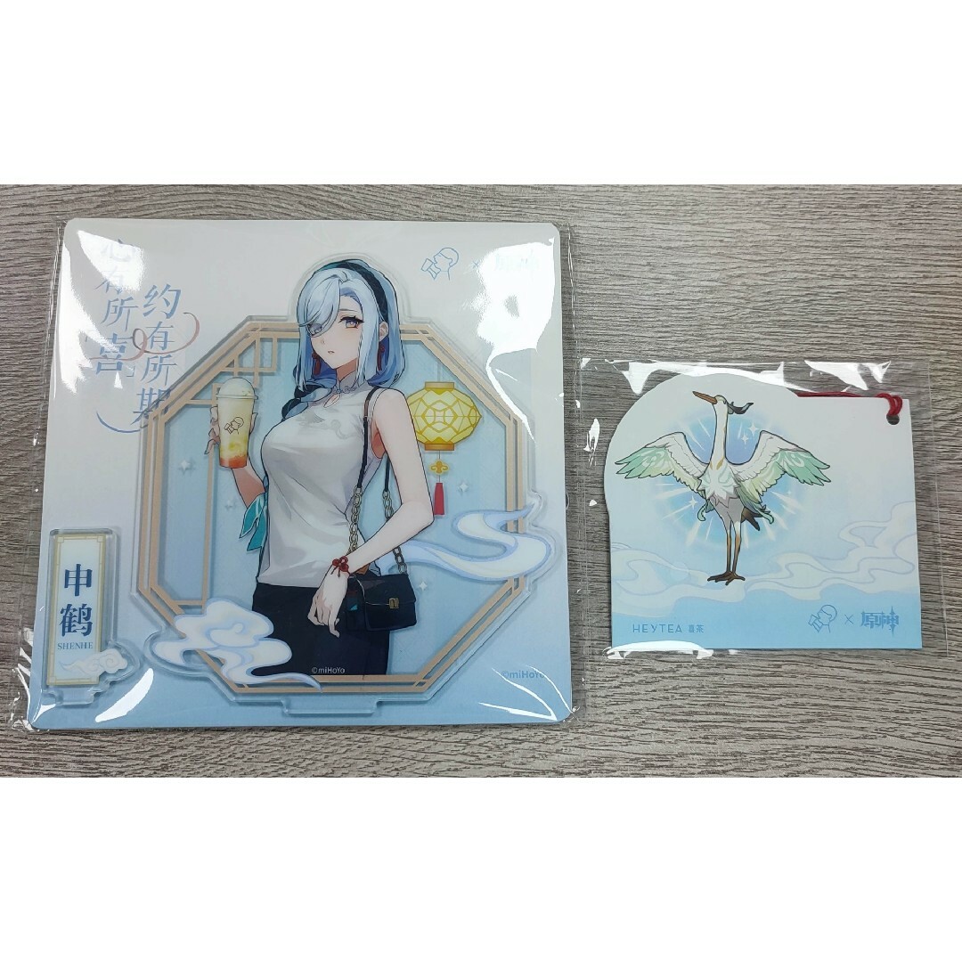 【原神】 HEYTEA 6点 甘雨 申鶴 公式正規品 アクリルスタンド シール
