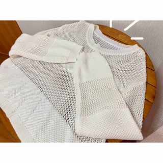 シマムラ(しまむら)のマイユイ様専用　しまむら　透かし編みニット(ニット/セーター)