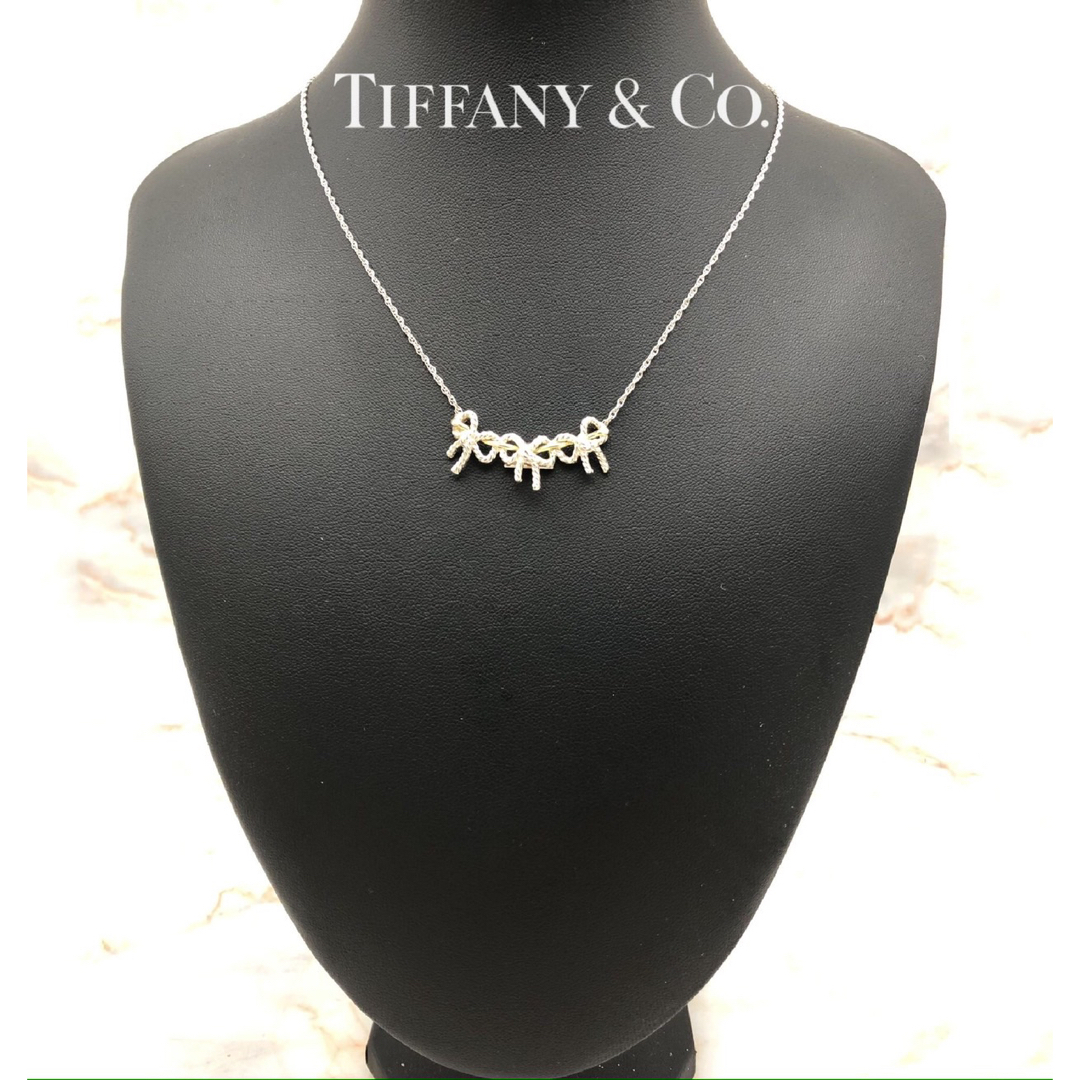 Tiffany&Co.  トリプル リボン ネックレス K18YG SV925 1