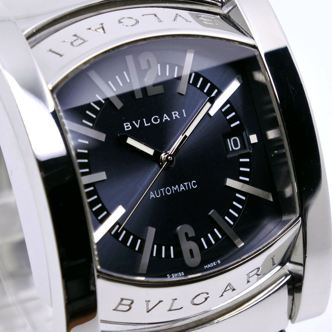 BVLGARI(ブルガリ)の【BVLGARI】ブルガリ アショーマ AA48S ステンレススチール シルバー 自動巻き メンズ ネイビー文字盤 腕時計 メンズの時計(腕時計(アナログ))の商品写真