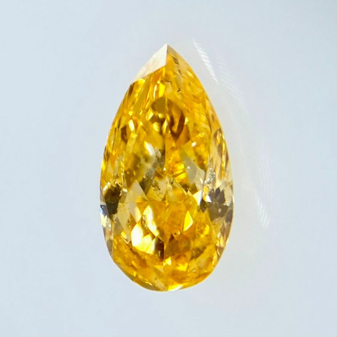 FANCY VIVID YELLOW ORANGE 0.352ct PS レディースのアクセサリー(その他)の商品写真