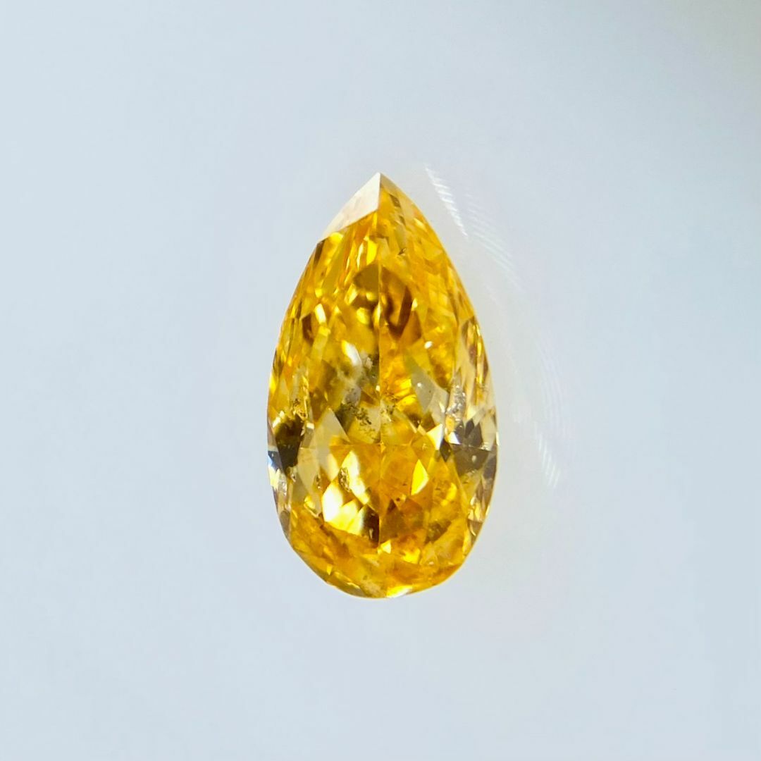 FANCY VIVID YELLOW ORANGE 0.352ct PS レディースのアクセサリー(その他)の商品写真