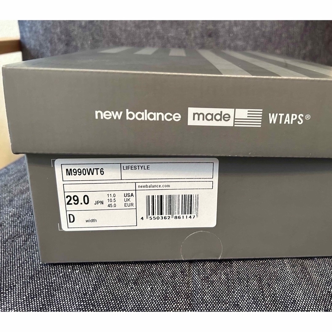 New Balance(ニューバランス)のWTAPS×New Balance 990v6"Gray" 29cm メンズの靴/シューズ(スニーカー)の商品写真