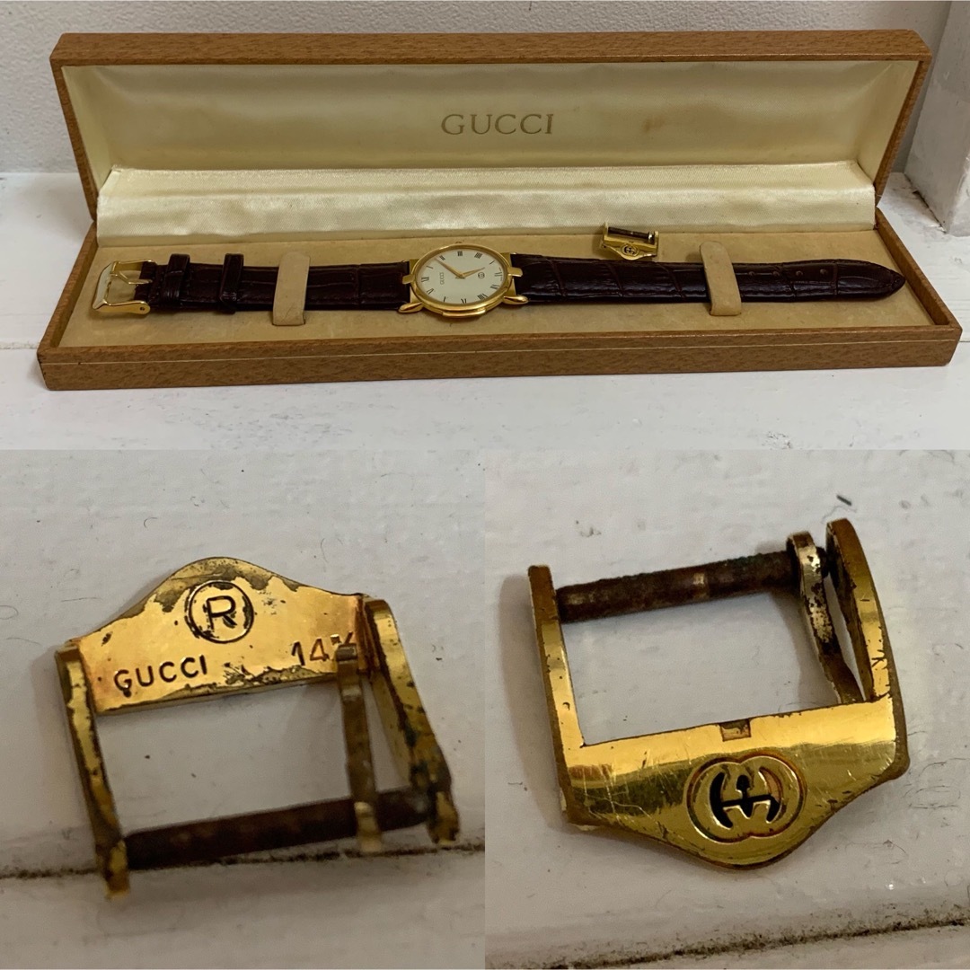 OLD GUCCI オールドグッチ SWISS製 ヴィンテージ 腕時計 稼働品