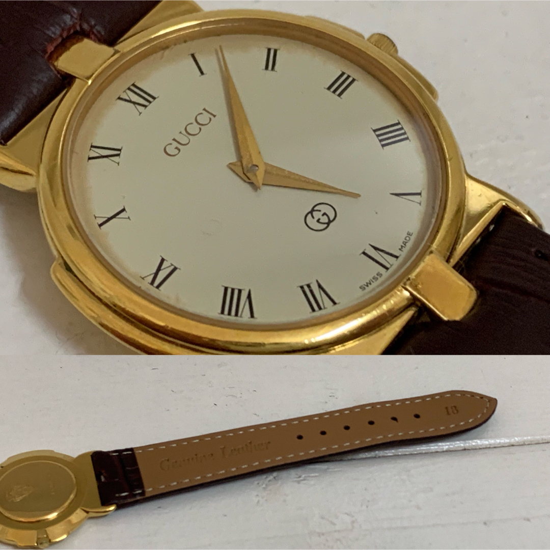 OLD GUCCI オールドグッチ SWISS製 ヴィンテージ 腕時計 稼働品