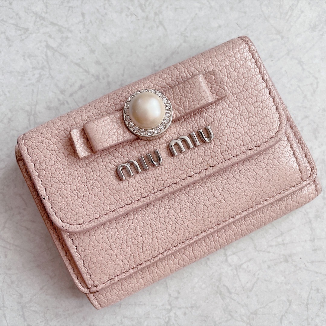 まとめ買い ♡miumiu ピンクリボン 三つ折財布♡ | artfive.co.jp