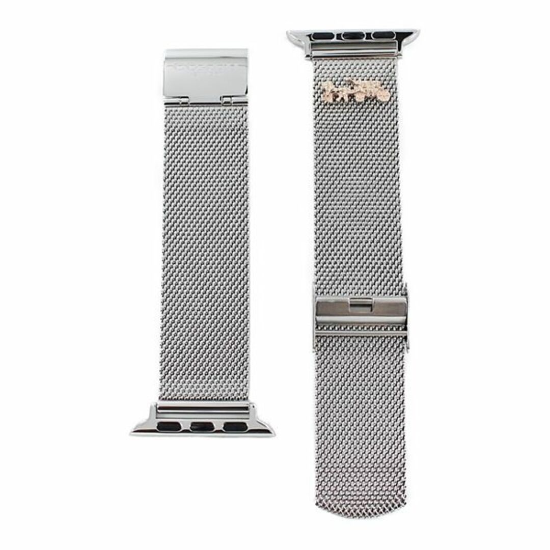 COACH(コーチ)のアップルウォッチ バンド ベルト 交換バンド コーチ レディース Apple Watch strap 38mm 40mm 対応 シルバー メッシュベルト Series 7 41ミリ対応 シリーズ 6 SE 5 4 3 2 1 おしゃれ お洒落 ブランド Series 7 41ミリ対応 シリーズ 6 SE 5 4 3 2 1 おしゃれ お洒落 ブランド レディースのファッション小物(腕時計)の商品写真