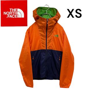 ザノースフェイス(THE NORTH FACE)の【美品】ノースフェイス⭐︎バイカラー⭐︎ナイロン⭐︎パーカー⭐︎オレンジ(ナイロンジャケット)