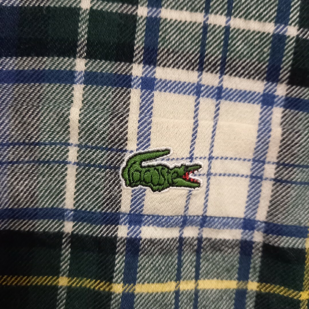 秋服　CHEMISE LACOSTE ハーフスナップ　文字ワニ　ラコステ　ゴルフ