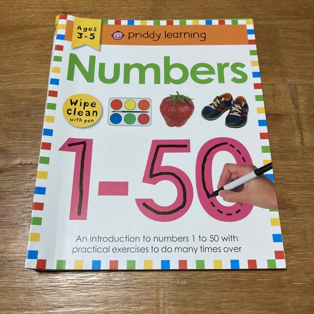 【新品未使用！】Numbers 1-50 Wipe Clean Workbook エンタメ/ホビーの本(絵本/児童書)の商品写真