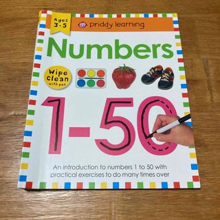 【新品未使用！】Numbers 1-50 Wipe Clean Workbook(絵本/児童書)