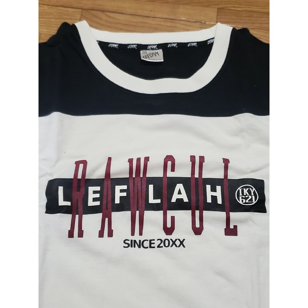 WANIMA(ワニマ)のLEFLAH レフラー Tシャツ 半袖 ホワイト×ブラック XLサイ メンズのトップス(Tシャツ/カットソー(半袖/袖なし))の商品写真