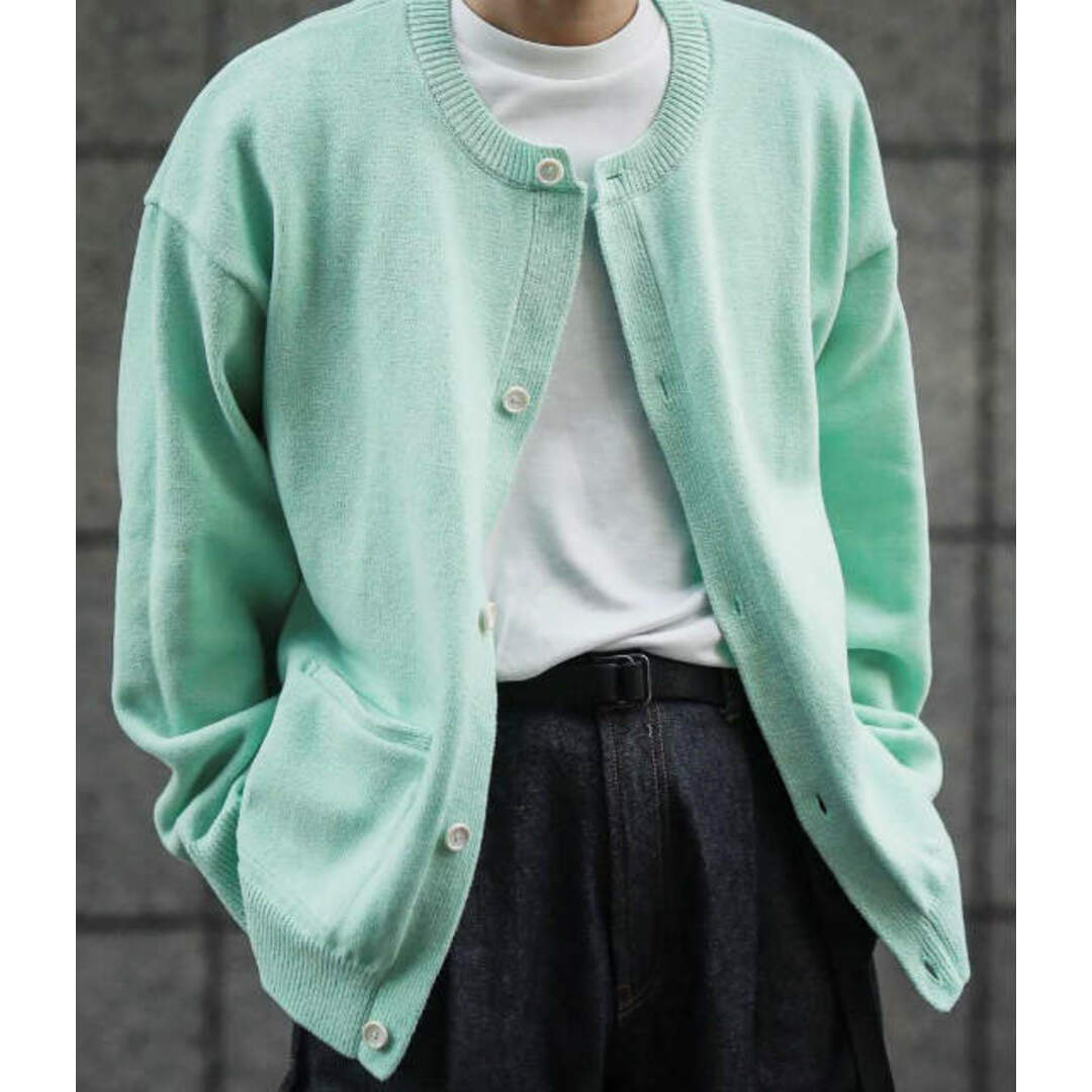 stein シュタイン 22SS 日本製 MOLE YARN INSIDEOUT CARDIGAN インサイドアウト クルーネックカーディガン ST.377 S MINT ニット トップス【新古品】【stein】