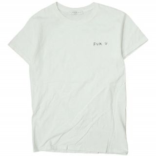 ラブラット(LABRAT)のLABRAT ラブラット 日本製 FUKU刺繍Tシャツ S ホワイト 半袖 福 トップス【中古】【LABRAT】(Tシャツ/カットソー(半袖/袖なし))