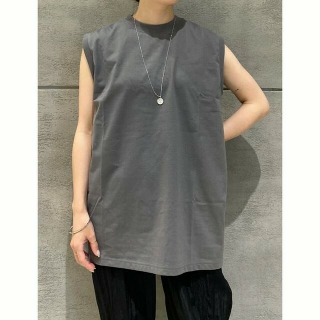 HYKE - HYKE ハイク 22SS 日本製 SLEEVELESS TEE/BIG FIT スリーブレス