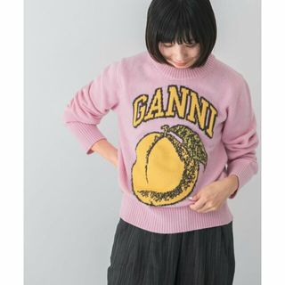 アーバンリサーチ(URBAN RESEARCH)の【Coral】GANNI Graphic Pullover Peach(ニット/セーター)