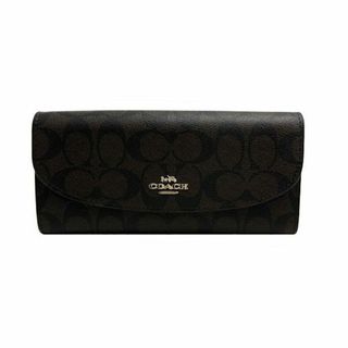 コーチ(COACH)のコーチ/財布/シグネチャー/PVC/黒×こげ茶/F52601 【SA7432】(財布)