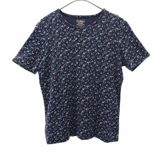 エルエルビーン(L.L.Bean)のエルエルビーン 花柄 半袖 Tシャツ XS ネイビー系 L.L.Bean レディース 【中古】  【230901】 メール便可(Tシャツ(半袖/袖なし))