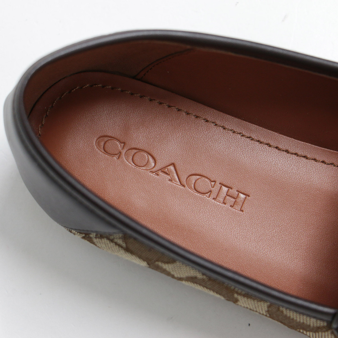 新品　COACH コーチ　ローヒール　黒 24cm