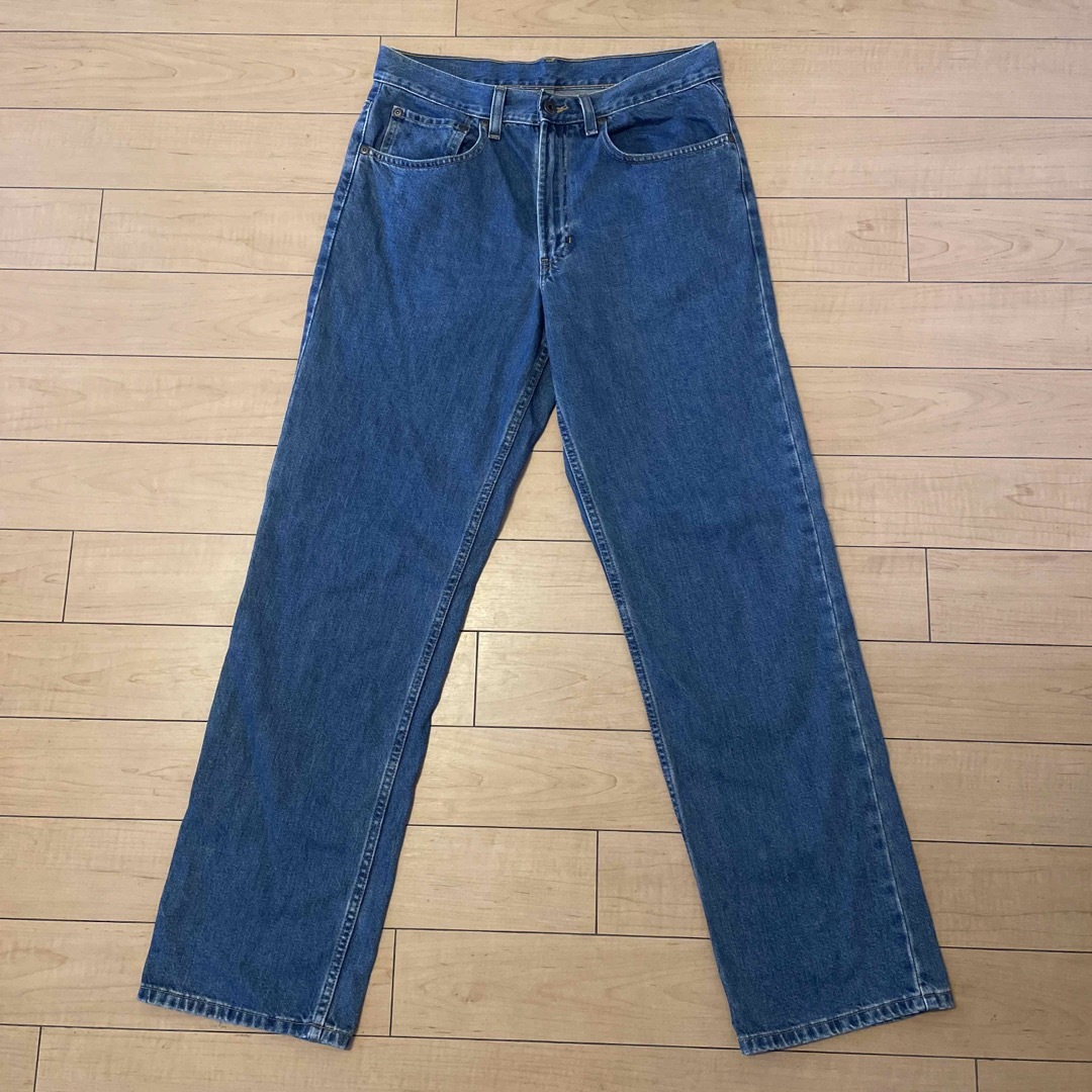 90s エルエルビーン ワイドバギー ブラックデニム ビッグ US USED