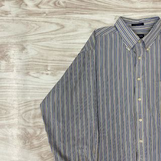 チャップス(CHAPS)の【CHAPS】 シャツ 青・灰 XL(シャツ)