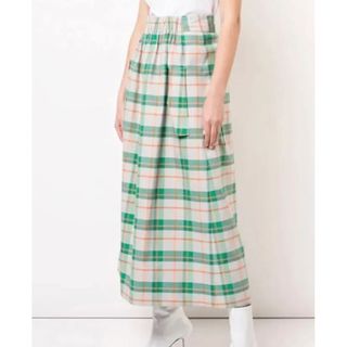 ティビ(tibi)の美品　TIBI チェックスカート(ロングスカート)