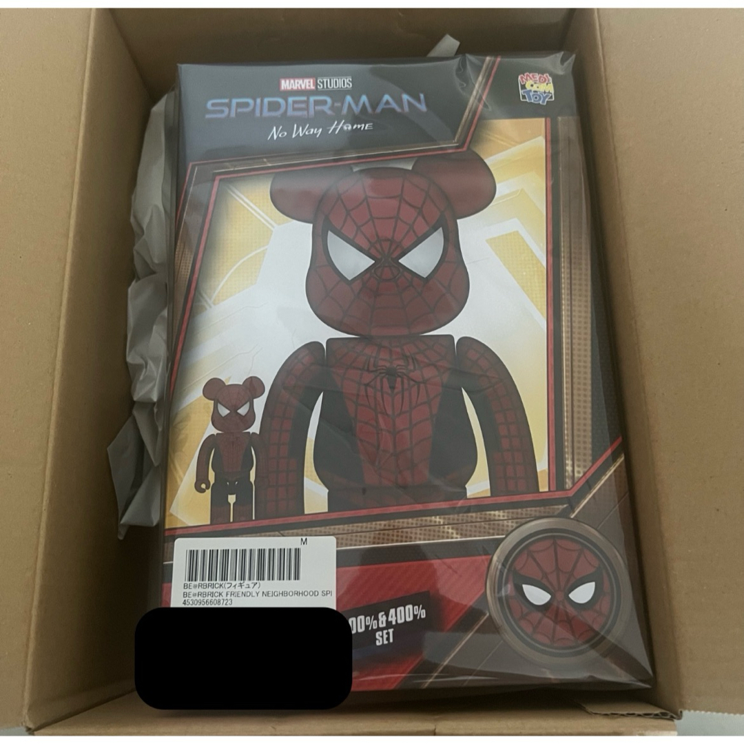 BE@RBRICK FRIENDLY SPIDER-MAN 100％ 400％