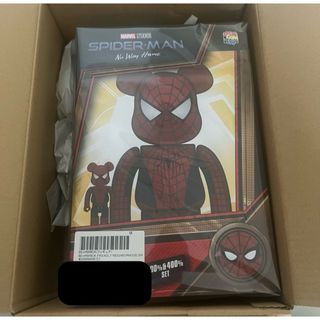 ベアブリック(BE@RBRICK)のBE@RBRICK FRIENDLY SPIDER-MAN 100％&400％(その他)