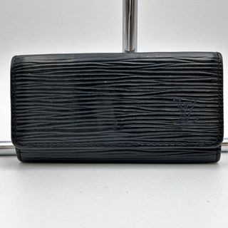 ルイヴィトン(LOUIS VUITTON)のLOUIS VUITTON ルイ・ヴィトン ミュルティクレ4 エピ キーケース キーホルダー 鍵4本 ブラック 黒 PVC メンズ レディース ファッション M63822 USED 【中古】(キーケース)