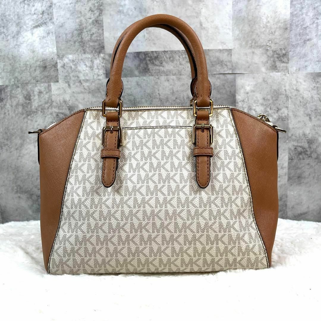 美品 マイケルコース 2WAY ショルダーバッグ シグネチャー チャーム付-