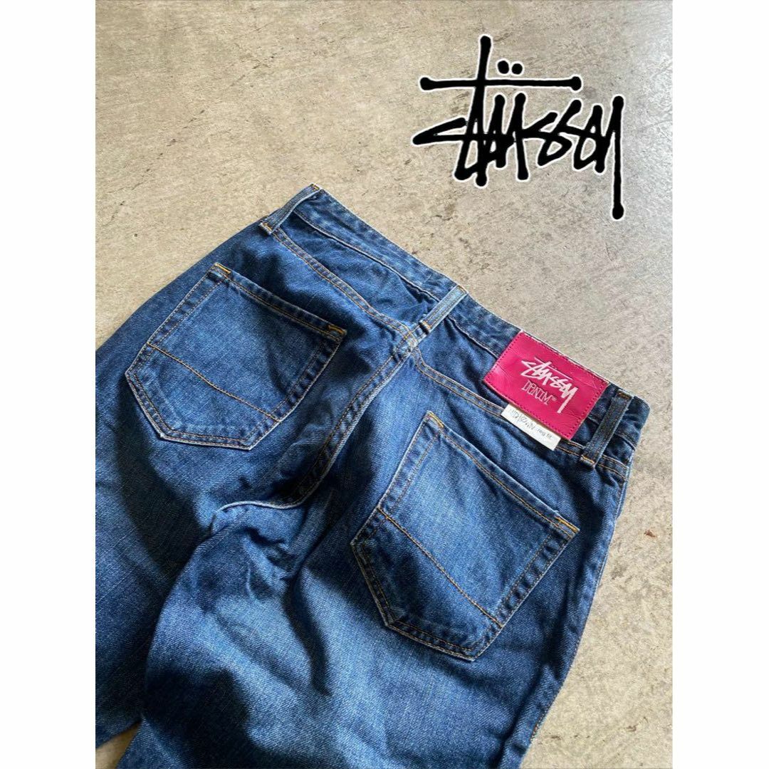 stussy rough and rugged デニム ピンク 30