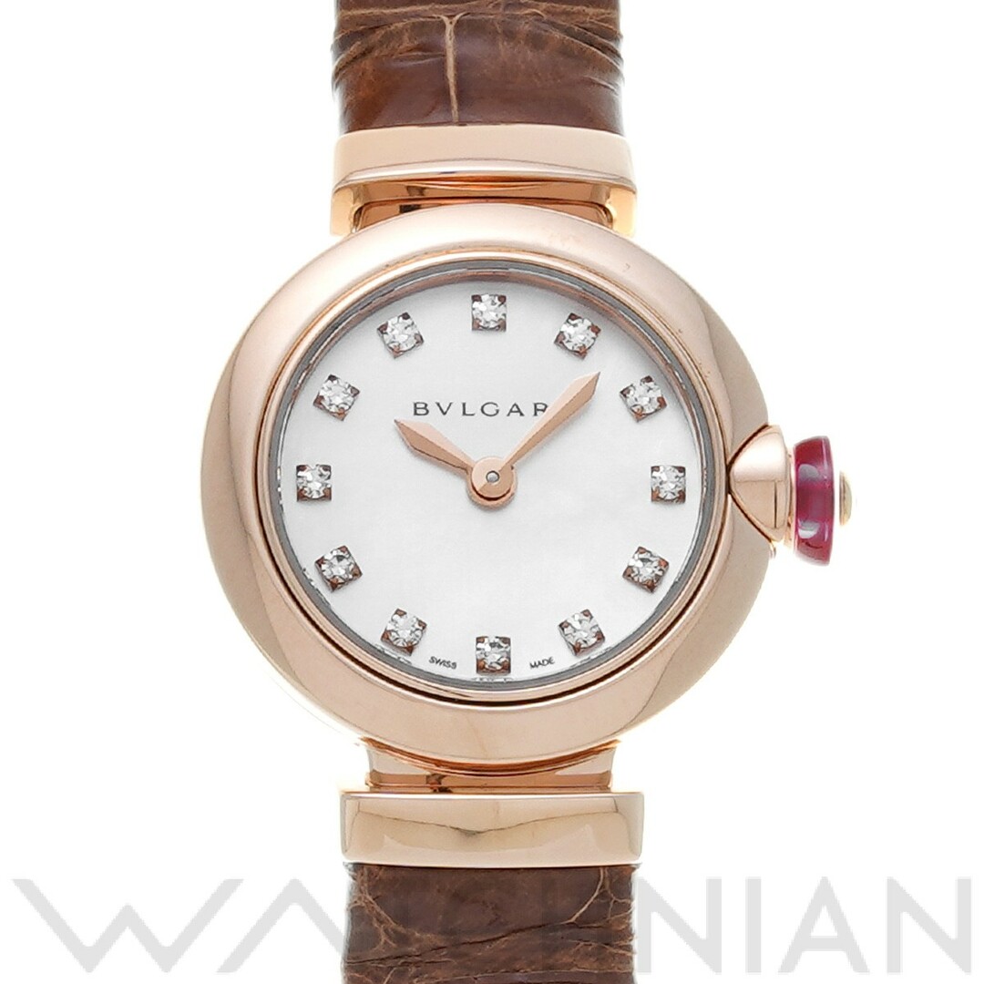 ブルガリ BVLGARI LUP23WGL/12 ホワイトシェル /ダイヤモンド レディース 腕時計