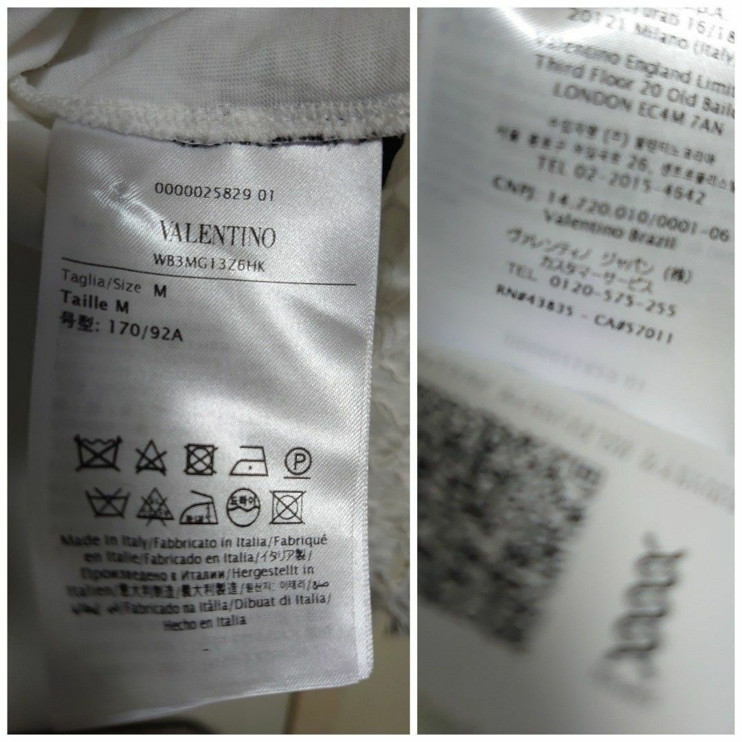 VALENTINO ヘビーレース ロゴTシャツ