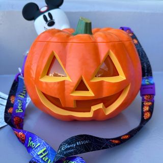 ディズニー　ハロウィン　ポップコーンバケット　2023 新品未使用　かぼちゃ