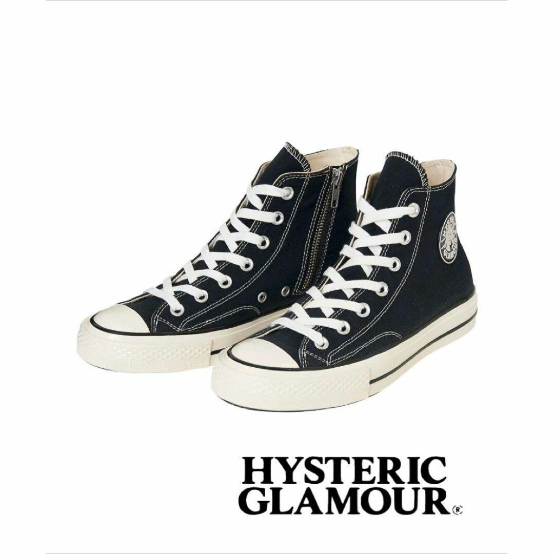 HYSTERIC GLAMOUR(ヒステリックグラマー)のHYSTERIC GLAMOUR WOMEN サイドジップ ハイカットスニーカー レディースの靴/シューズ(スニーカー)の商品写真