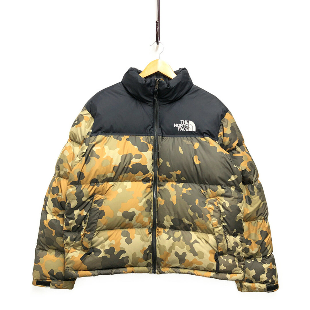 north face ヌプシ　迷彩　ダウンジャケット