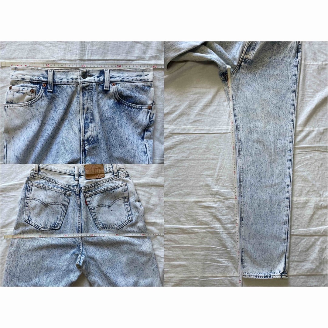 80' USA製 Levi's 501 13号 ケミカルウォッシュ ハイウェスト
