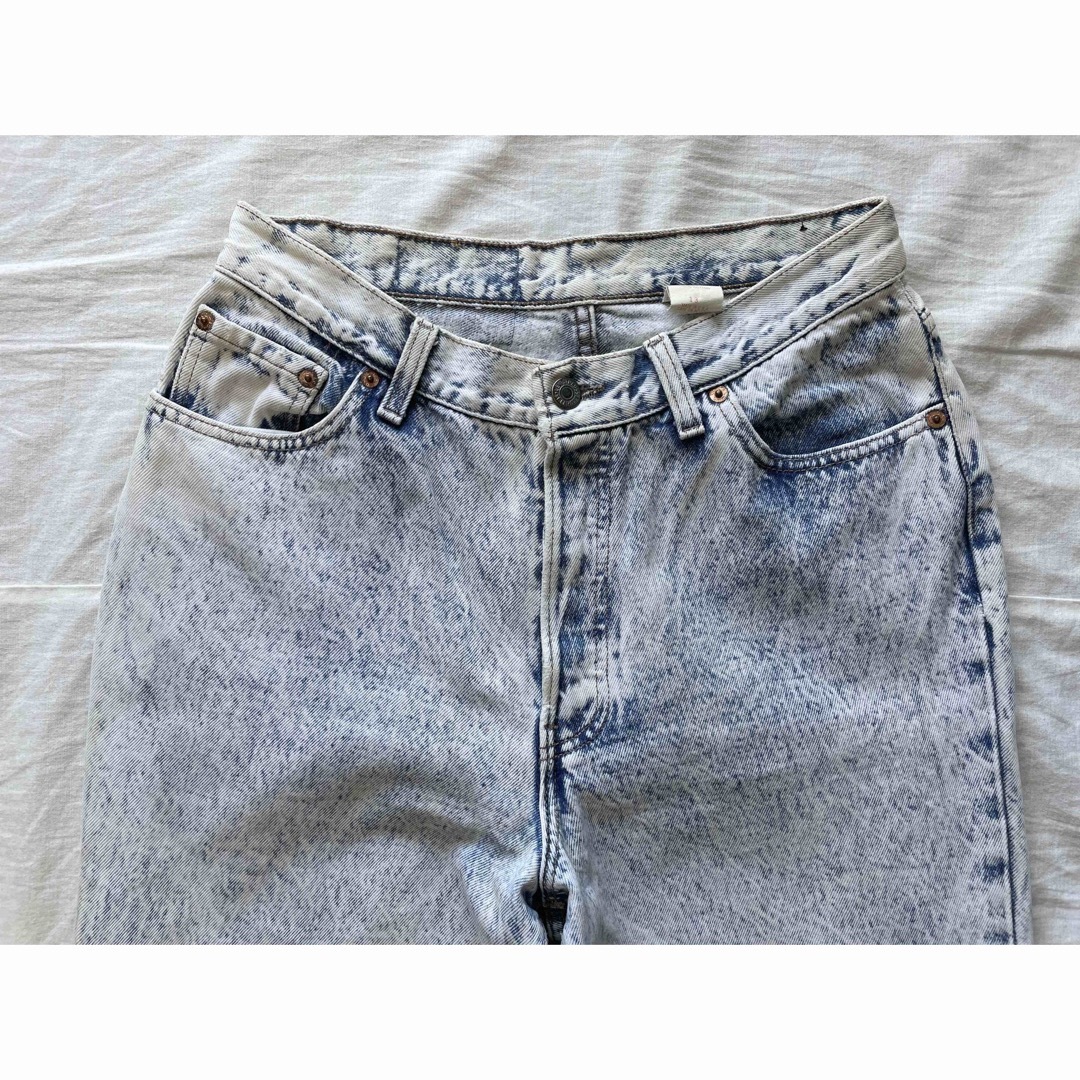 80' USA製 Levi's 501 13号 ケミカルウォッシュ ハイウェスト