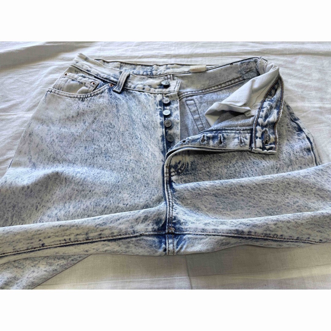 80' USA製 Levi's 501 13号 ケミカルウォッシュ ハイウェスト