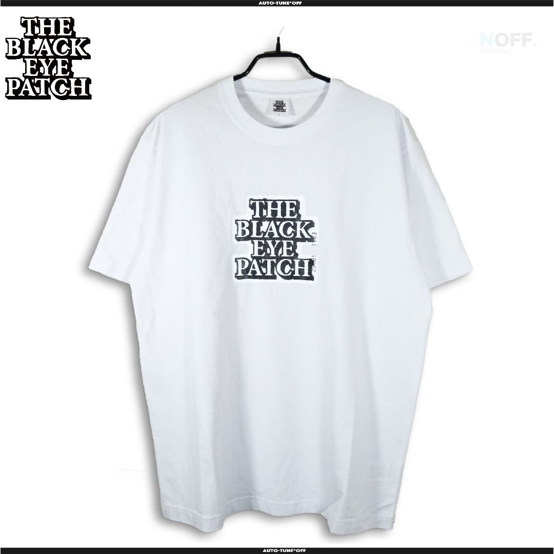 Black eye patch S OG LABEL TEE WHITE M